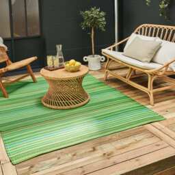 Rainbow Outdoor Rug Green - 1020 - thumbnail 5