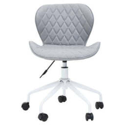 Grey and White Home Office Chair - Brent - thumbnail 2