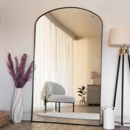 Yoko - Black Metal Gentle Arch Mirror - 200cm x 120cm - thumbnail 4