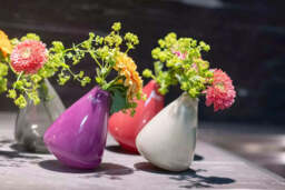 TUMBLING VASE - H12 D10 cm - TAUPE - thumbnail 3
