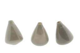 TUMBLING VASE - H12 D10 cm - TAUPE - thumbnail 2