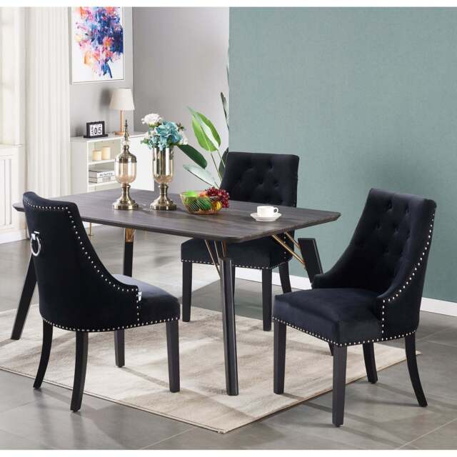 Windsor Cosmo Lux Dining Set - a Black Table and Set of 4 Chairs - image 1