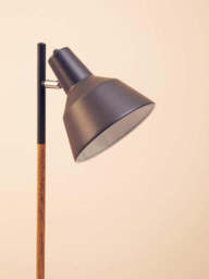 Black Metal and Wood Floor Lamp - Bryant - thumbnail 5