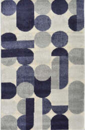 Villa Blue Abstract Rug - 120X170 cm