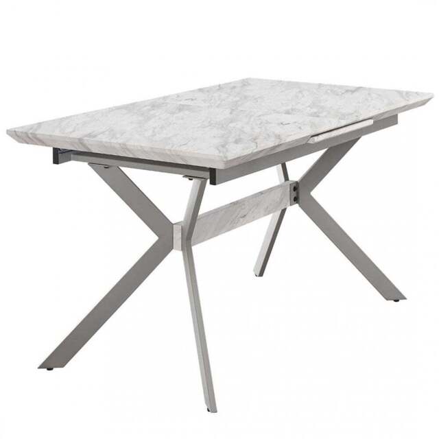 Blaze LUX Extendable Dining Table - White/ Grey