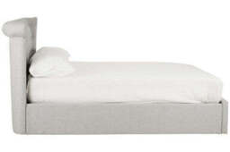 Light Grey Ottoman Double Bed - Edison - thumbnail 3