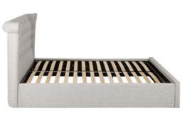 Light Grey Ottoman Double Bed - Edison - thumbnail 5