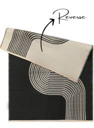 Urban Outdoor Rug Black & Beige - 1010 - thumbnail 6