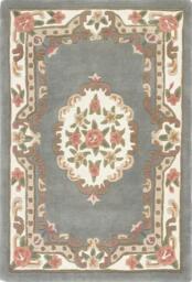 Shensi Grey Medallion Rug - 150X240 cm