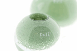 BALL VASE KULA -  Pistache Bubbles - H12 D13 cm - thumbnail 3