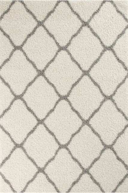 Moroccan Ivory Shaggy Rug - 700 - 60X110 cm