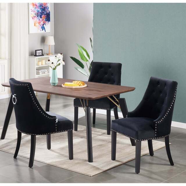Windsor Cosmo Lux Dining Set - a Walnut Table and Set of 4 Chairs - image 1