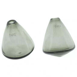 TUMBLING VASE - H12 D10 cm - SMOKE Glass - thumbnail 1
