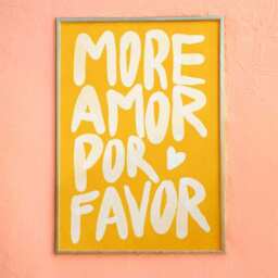 More Amor Por Favor Print (3 Colours) - thumbnail 1