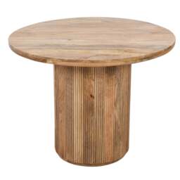 York Natural Solid Wood Round Dining Table - thumbnail 4
