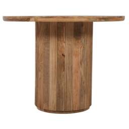 York Natural Solid Wood Round Dining Table - thumbnail 3