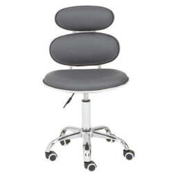 Grey Pu Home Office Chair - Fran - thumbnail 2
