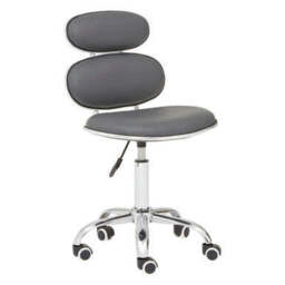 Grey Pu Home Office Chair - Fran - thumbnail 4