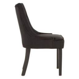 Daxton Black Velvet Button Tufted Dining Chair - thumbnail 6