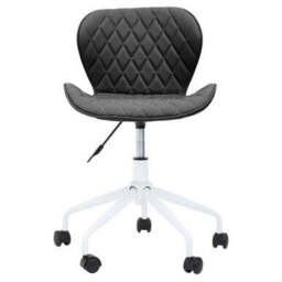 Black and White Home Office Chair - Brent - thumbnail 5