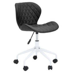 Black and White Home Office Chair - Brent - thumbnail 3