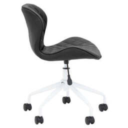 Black and White Home Office Chair - Brent - thumbnail 6