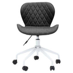 Black and White Home Office Chair - Brent - thumbnail 2