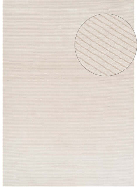Carmel Cream Striped Rug - 6010 - 200X290 cm