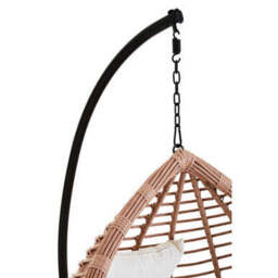 Natural Rattan Effect Hanging Chair - Goa - thumbnail 6