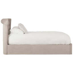 Mink Velvet Ottoman Double Bed - Edison - thumbnail 5