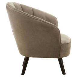 Regents Park Grey Velvet Chair with Channel Tufting - thumbnail 4