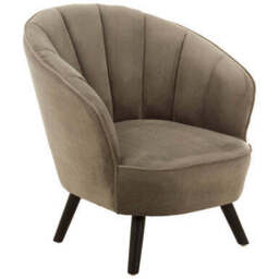 Regents Park Grey Velvet Chair with Channel Tufting - thumbnail 3