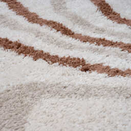 Moodi Shaggy Cream/Terra Sunhaze Rug - thumbnail 3