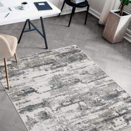 Tokyo Abstract Blue & White Rug - thumbnail 2