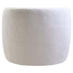 Montreal Ivory Boucle Effect Curved Lounge Chair With Swivel Base - thumbnail 5