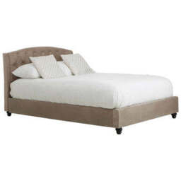 Mink Brushed Velvet Double Bed - Josephine - thumbnail 2