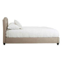 Mink Brushed Velvet Double Bed - Josephine - thumbnail 3
