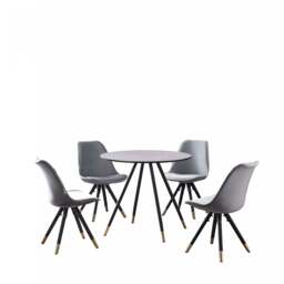 Sofia Dorchester LUX Dining Set - Light Grey / Grey