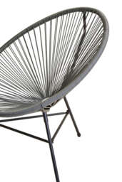 Grey 3 Piece Rattan Patio Set - Miami - thumbnail 6