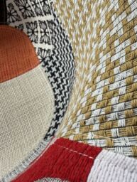 Patchwork Tub Chair with Armrests - Multicolored - thumbnail 4