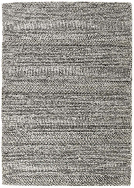 Chunky Natural/Grey Knitted Rug - 160X230 cm