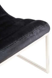 Vogue Midnight Velvet Curving Profile Lounge Chair - thumbnail 5