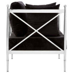 Novo Chair With Silver Lattice Arms - thumbnail 4