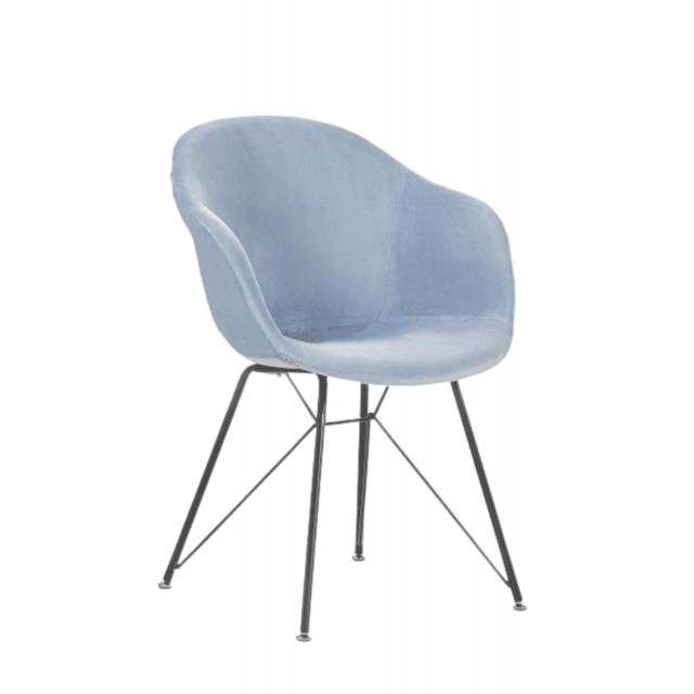 Valentina Velvet LUX Chair - Grey / Single