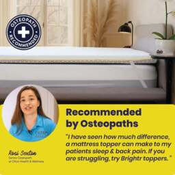 Brightr® Aurora Best Memory foam Mattress Topper for Back Pain, 5cm - 6’6 Emperor 200x200cm - thumbnail 4