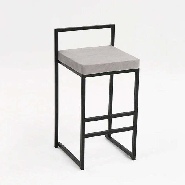 Orion Bar Stool - Light Grey / Flannel / 55cm