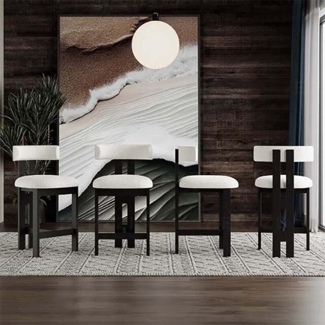 Subi Bar Stool - 65cm / Set of 2 / Black