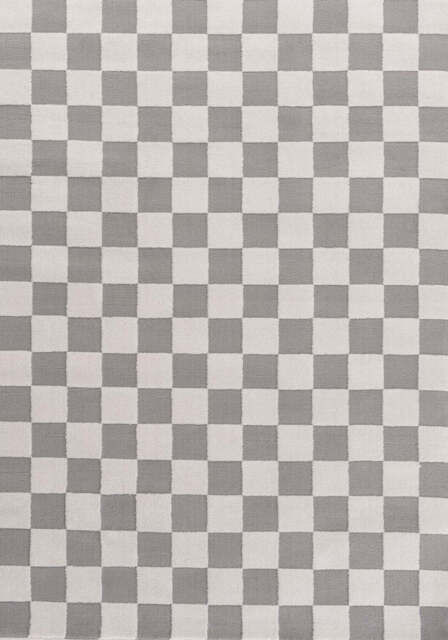 Loft Checkerboard Grey Rug - 240X340 cm