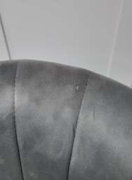 Elsa Velvet Dining Chair - Grey - thumbnail 3