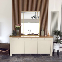 Aimi - Gold Metal Rectangle Window Mirror - 95cm x 120cm. - thumbnail 4